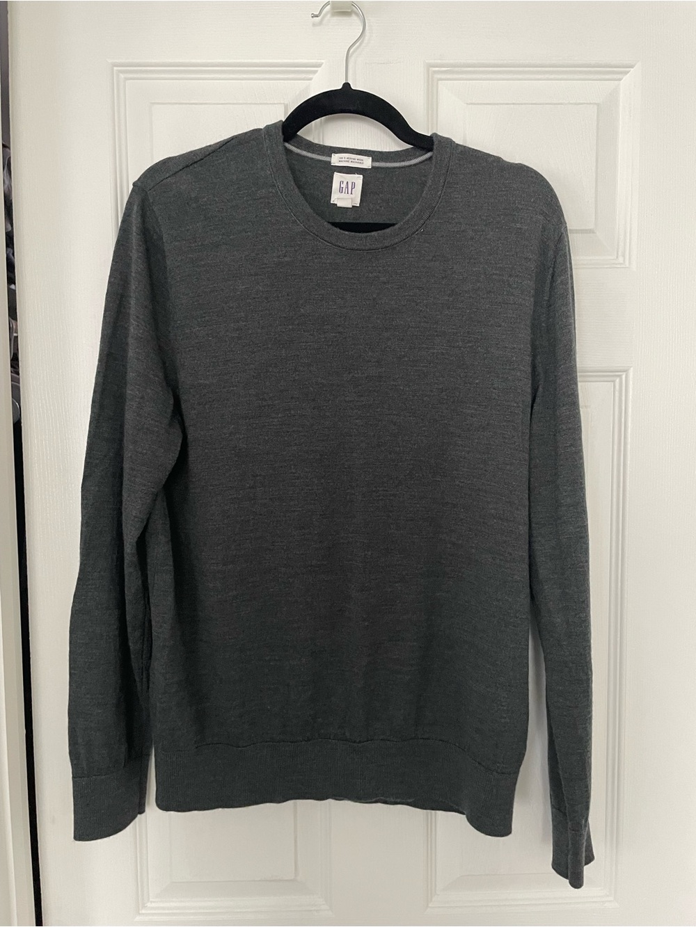 GAP Men's Crewneck Sweater - Charcoal Gray